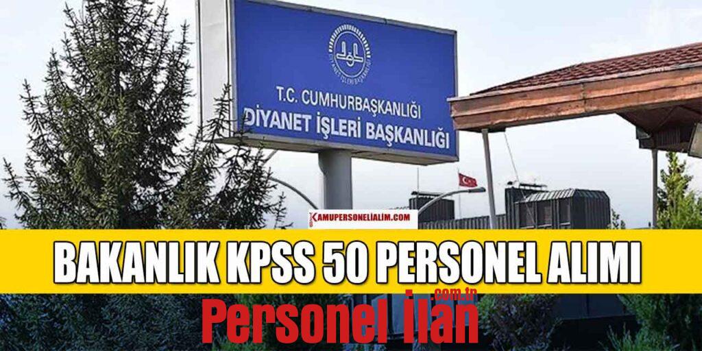 Diyanet KPSS 50 Puanla 3 Unvanda 20 Bin Devlet Personeli Alımı