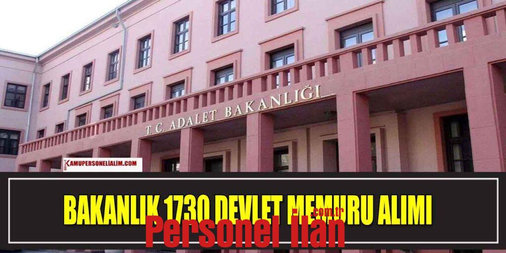 9 Farklı Unvanda Kadrolu 1730 Devlet Memuru Alımı