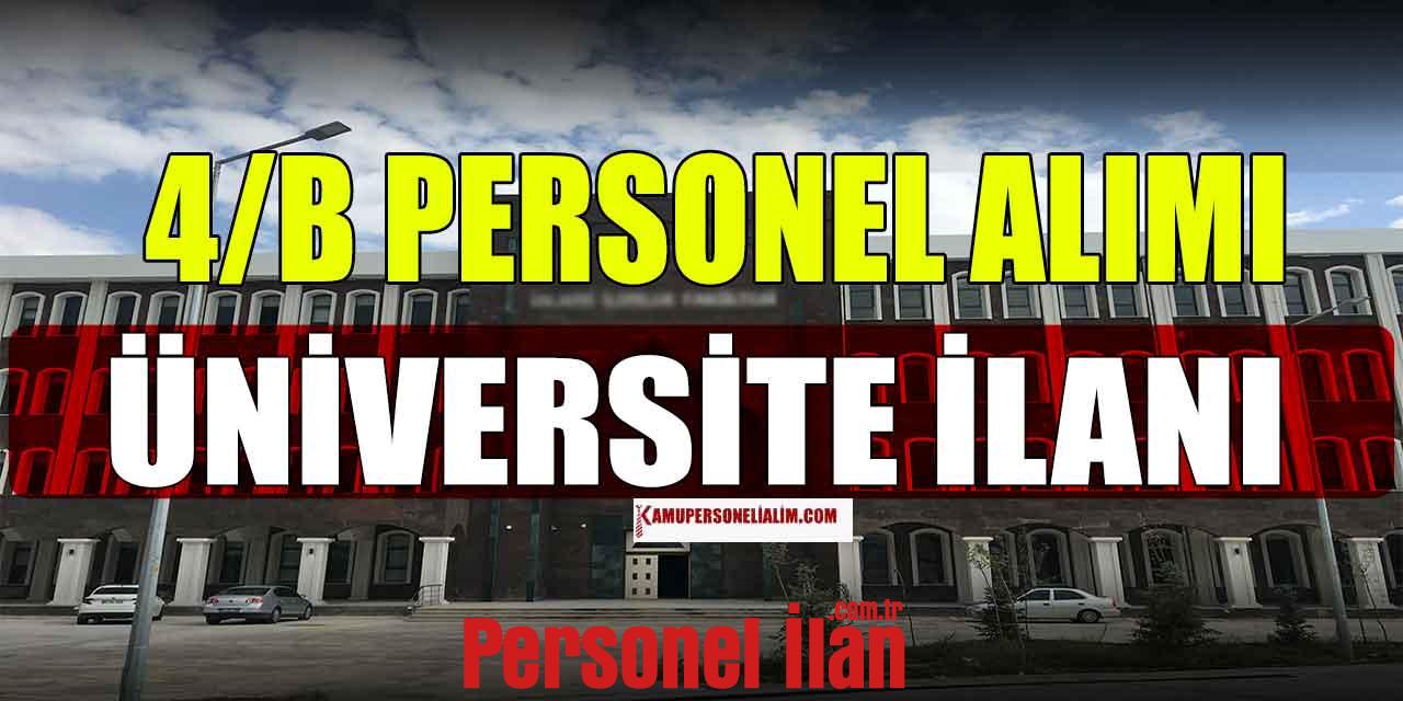 Niğde Ömer Halisdemir Üniversitesi 2 Sözleşmeli 4/B Personel Alacak