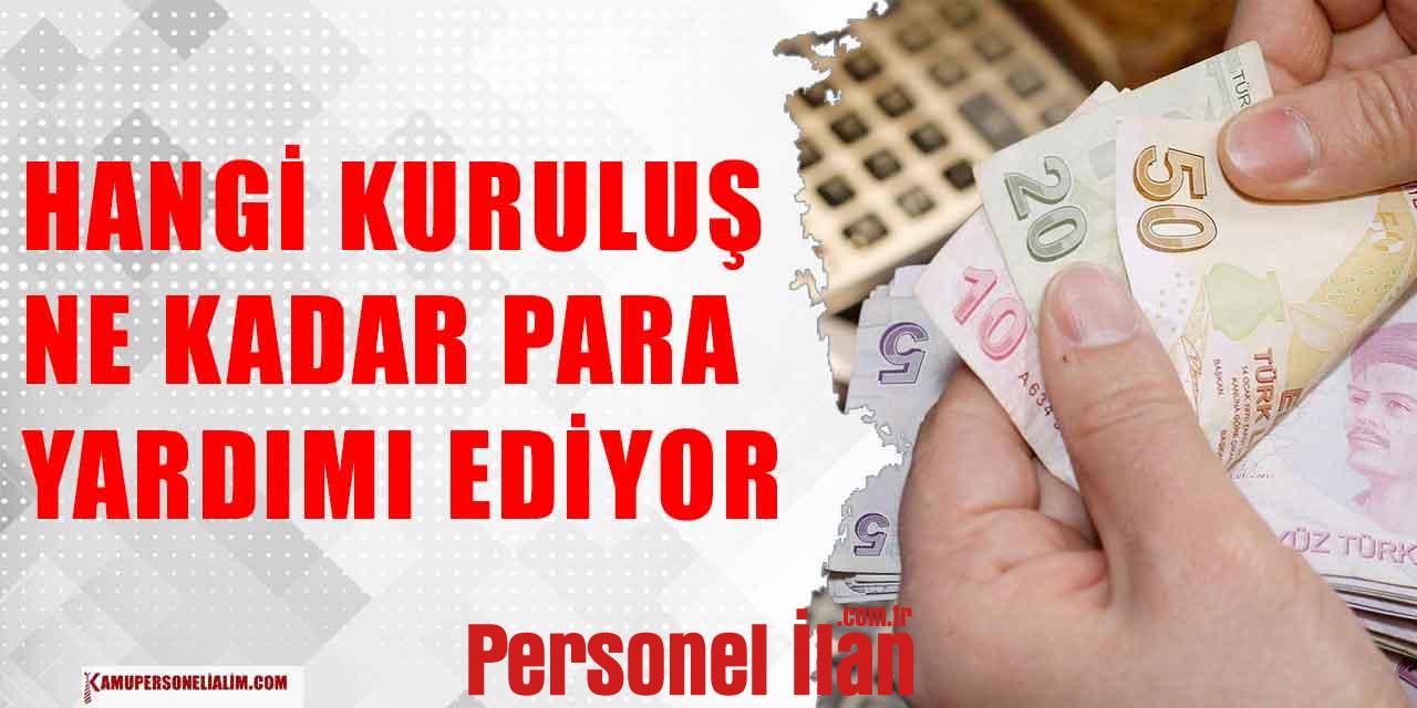 Yardım Kuruluşları Neler? Kaç TL Destek Veriyor?