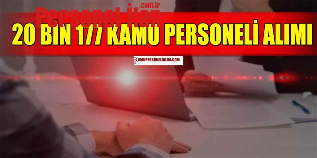 Kamu Kurumları 20 Bin 177 Kamu Personeli Alımı