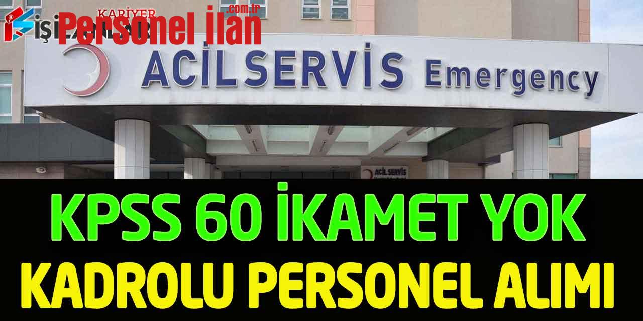Hastane Daimi Kadrolu KPSS 60 Puanla Çocuk Bakıcısı Ve Öğretmen Alımı