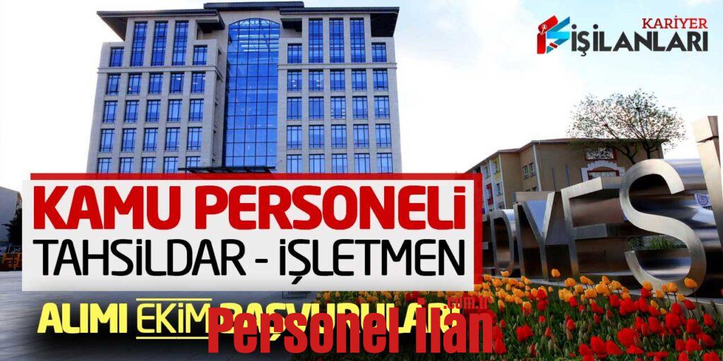 Kamu Personeli 4/B İşletmen Tahsildar Alımı Ekim Ayı Başvuruları Alınacak