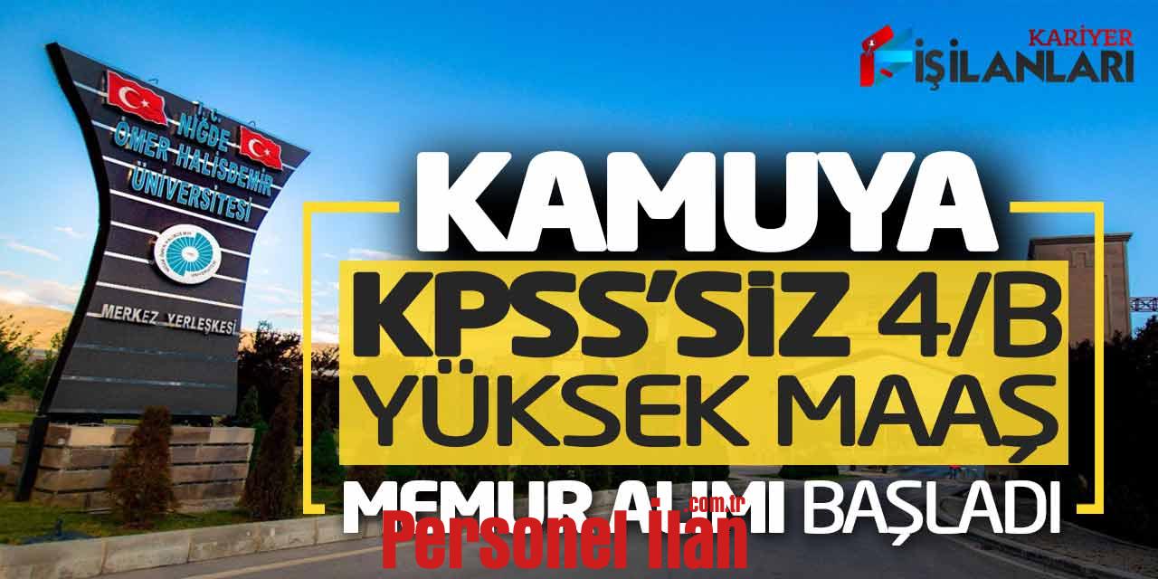 Kamuya KPSS’siz Yüksek Maaşla Sözleşmeli Memur Alımı Bugün Açıklandı