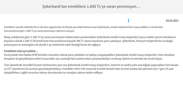 Şekerbank Ekim ayında promosyon rakamlarını arttıracak mı?