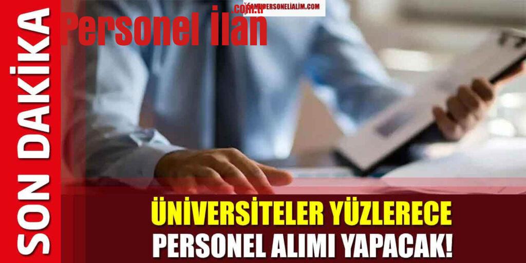 Üniversiteler Yüzlerce Memur ve İşçi Alımları Ekim Ayı İlanları