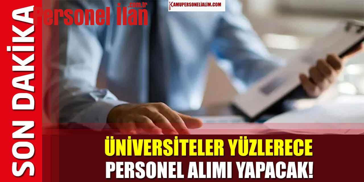 Üniversiteler Yüzlerce Memur ve İşçi Alımları Ekim Ayı İlanları