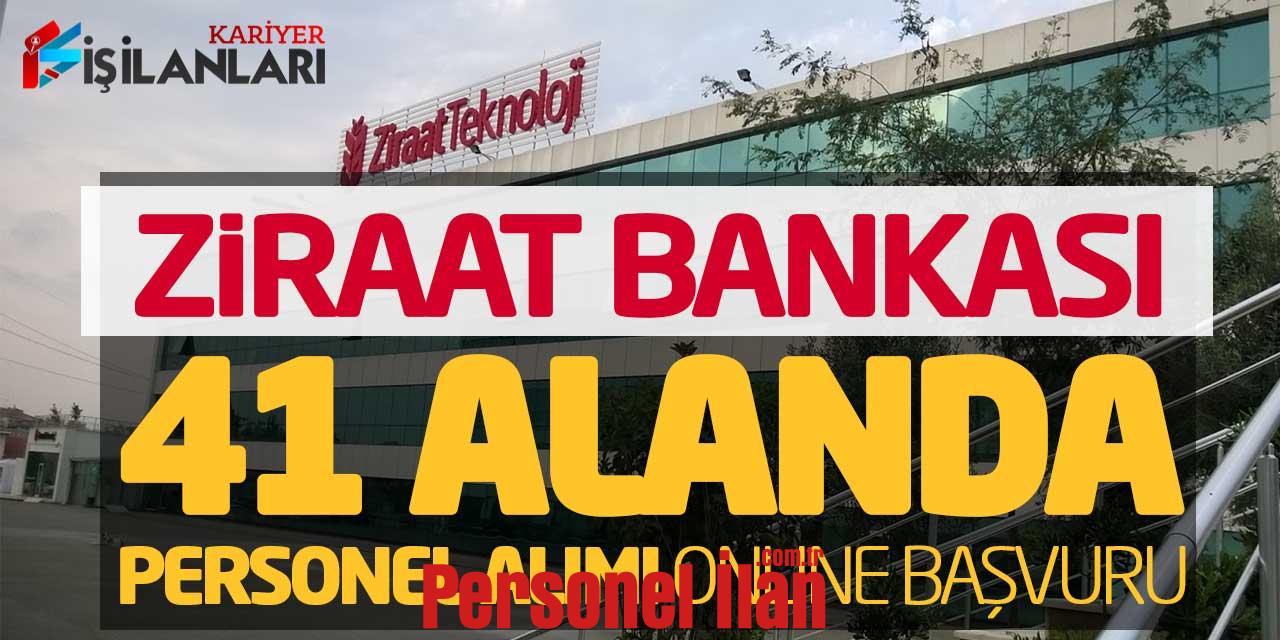 Ziraat Bankası 41 Alanda Personel Alımı İş İlanları Online Başvuruları