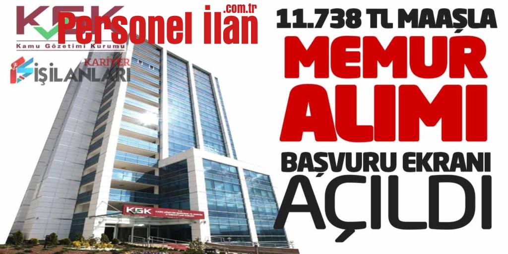 11.738 TL Maaşla Yeni Memur Alımı Yapacak! Başvuru Ekranı Açıldı
