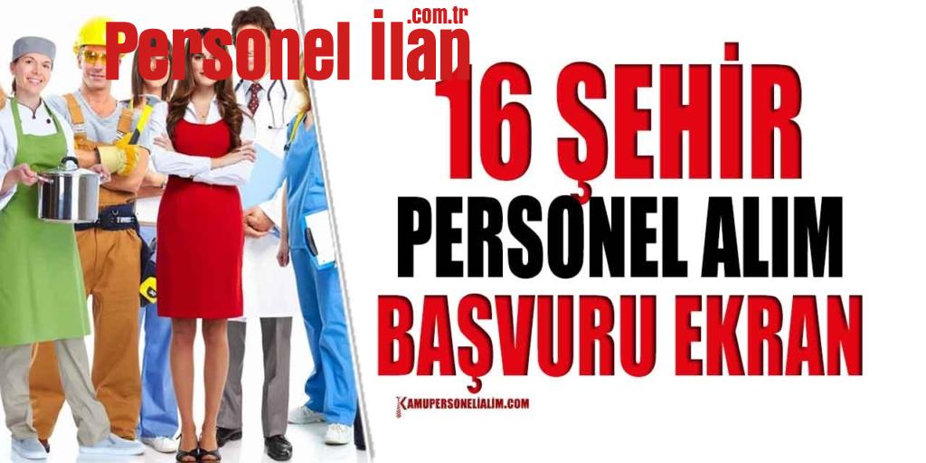 16 İl Kamu İşçi Alımı İŞKUR İlanları Online Başvuru Ekranı
