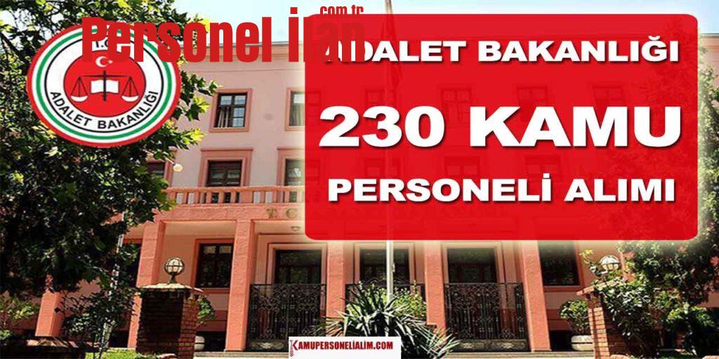 Adalet Bakanlığı ve CTE 230 Kamu Personeli Alımı 990 Aday Çağrılacak