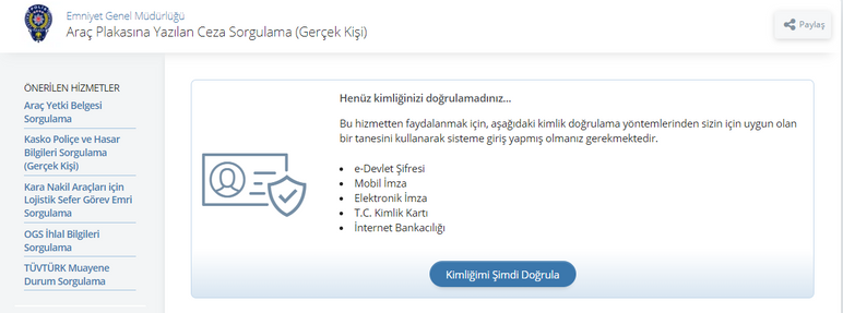 Plakadan trafik cezası sorgulama nasıl yapılır? Cezam olup olmadığını nasıl öğrenebilirim? - Resim : 3