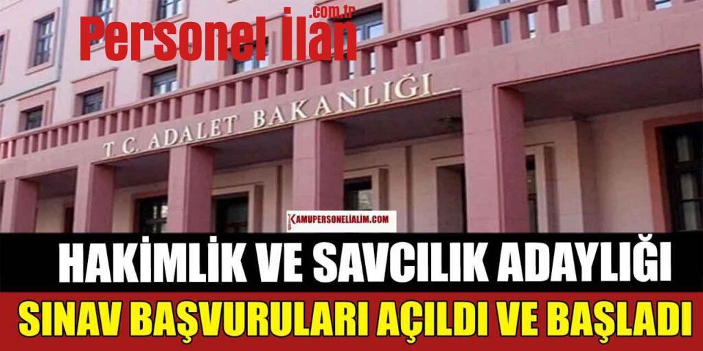 Adalet Bakanlığı Hâkim ve Savcılık Adaylığı Sınav Başvuruları Alınmaya Başlandı!