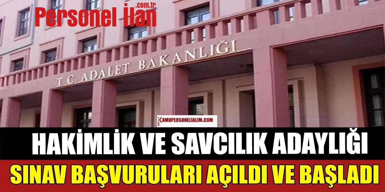 Adalet Bakanlığı Hâkim ve Savcılık Adaylığı Sınav Başvuruları Alınmaya Başlandı!