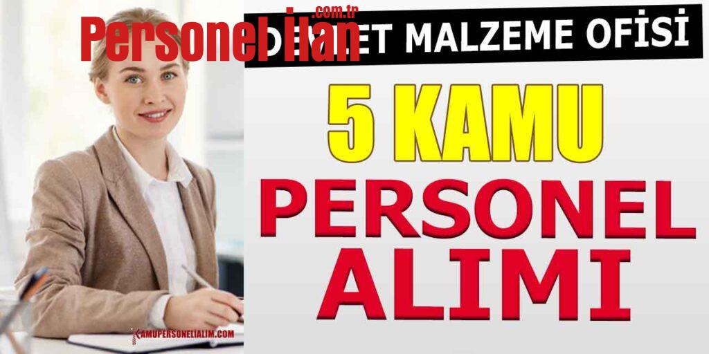 Devlet Malzeme Ofisi Ankara 5 Kamu Personeli Alımı