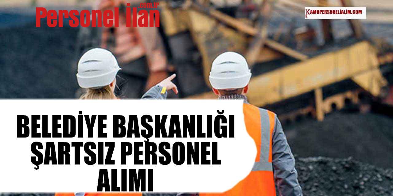Belediye Üst Yaş Şartı Yok! Bay Bayan Memur Alımı Yapacak