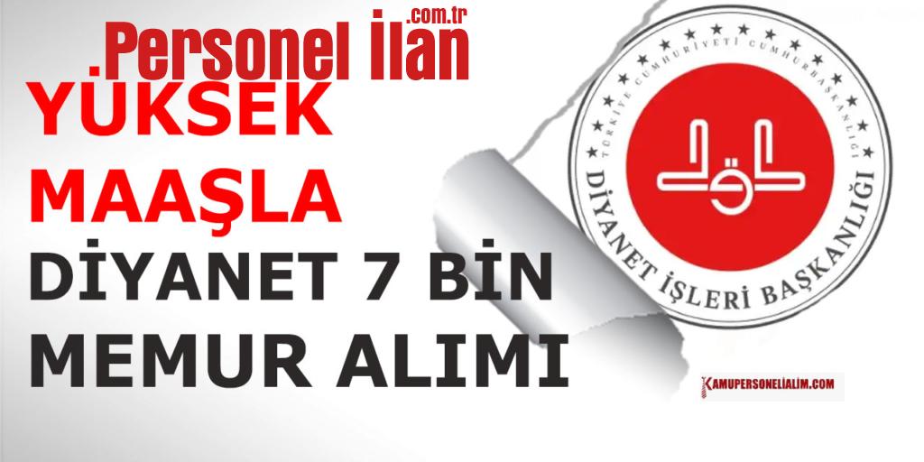 Diyanet 7 Bin Eğitici, Güvenlik Görevlisi ve Destek Personeli Alacak