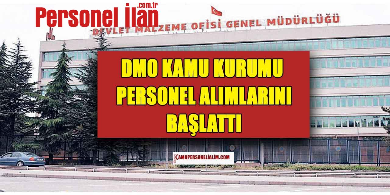 DMO Kamu Kurumu Personel Alımlarını Başlattı (Müfettiş Yardımcısı)