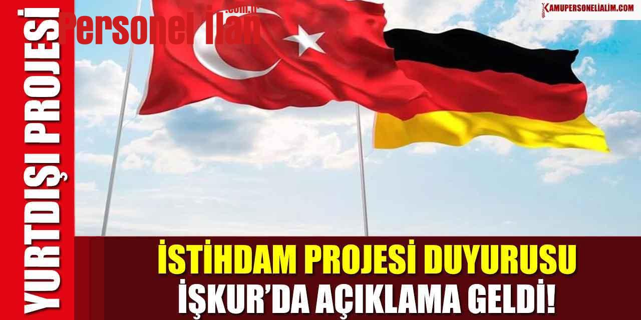 İŞKUR Yurtdışı İşçi Alımı İstihdam Projesi Açıkladı