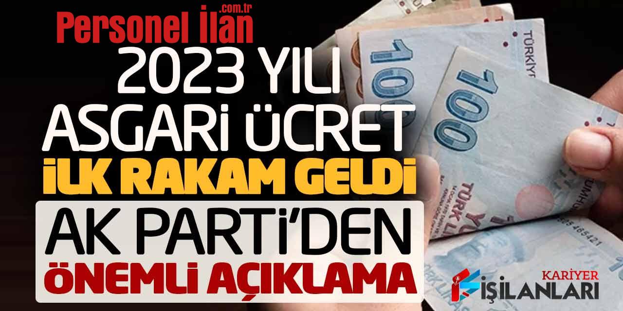 2023 Asgari Ücrette İlk Kez Rakam Geldi! Ak Parti'den Önemli Açıklama