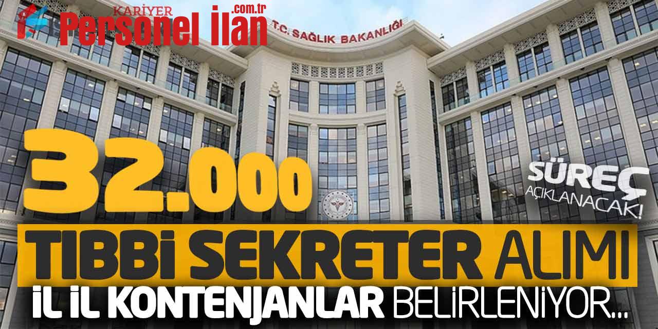 32 Bin Tıbbi Sekreter Alımı İl İl Kontenjanlar Belirleniyor! Süreç Açıklanacak