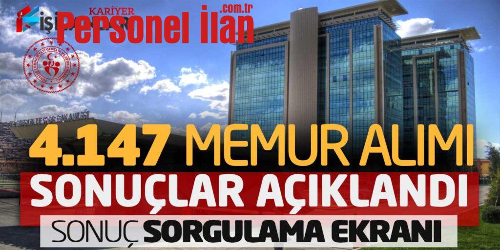 Açıklandı! GSB 4.147 Memur Alımı Sonuçları (Sonuç Sorgulama Ekranı)