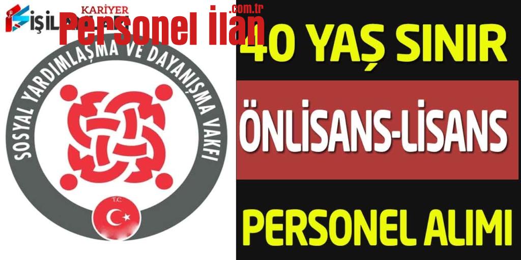 Aile Bakanlığı SYDV 40 Yaş Sınır Önlisans Lisans Evde Bakım Elemanı Alımı
