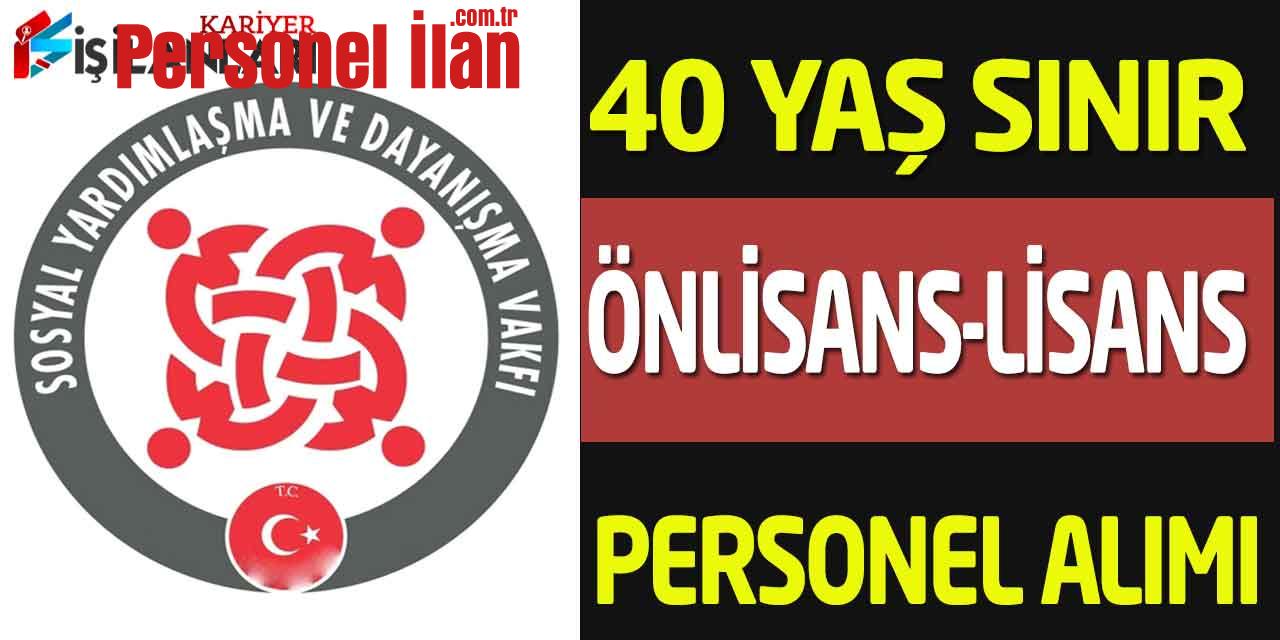 Aile Bakanlığı SYDV 40 Yaş Sınır Önlisans Lisans Evde Bakım Elemanı Alımı