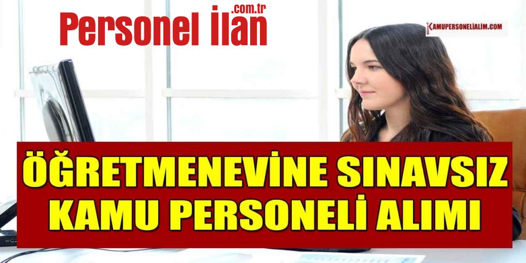 Alaçatı Öğretmenevi ASÖ Müdürlüğü Daimî Memur Alımı Başladı