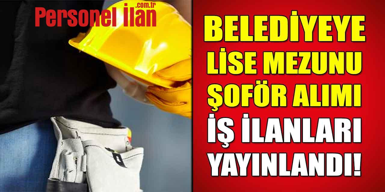 Ardahan Belediyesi Lise Mezunu Şoför Alımı Yapacak
