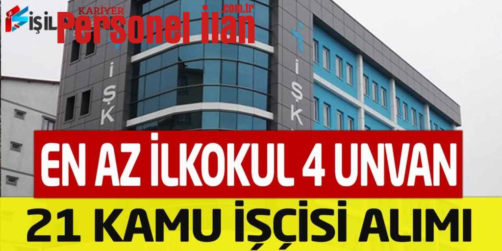 Belediye Başkanlığı 4 Unvanda Vasıflı Vasıfsız 21 Kamu İşçisi Alımı