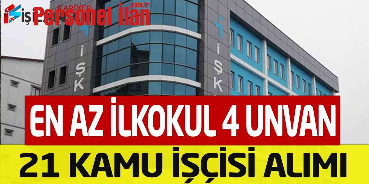 Belediye Başkanlığı 4 Unvanda Vasıflı Vasıfsız 21 Kamu İşçisi Alımı
