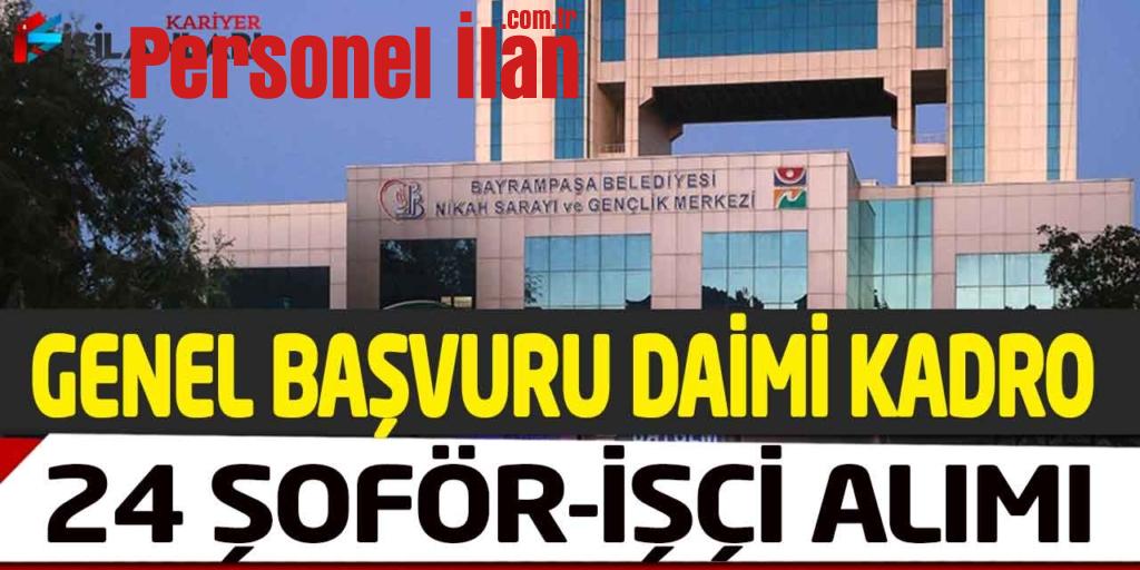 Belediye Başkanlığı Daimi Kadrolu Şoför-Temizlik İşçisi Alımı