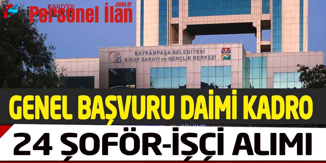 Belediye Başkanlığı Daimi Kadrolu Şoför-Temizlik İşçisi Alımı