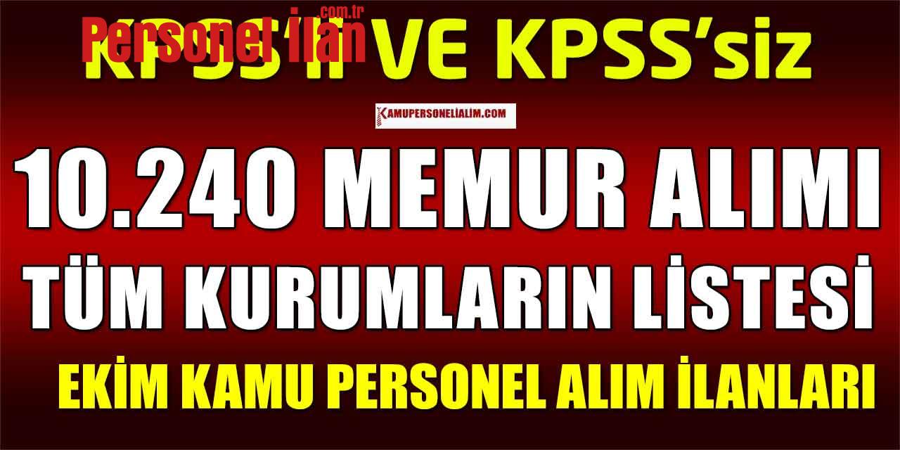 Belediyeler, Kamu ve Bankaya 10 Bin 240 Personel İşçi Alımı