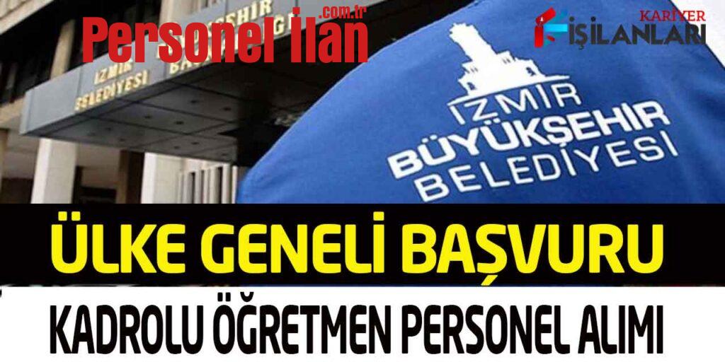 Büyükşehir Belediye 81 İl Başvuru Daimi Kadrolu Kamu Personel Alımı
