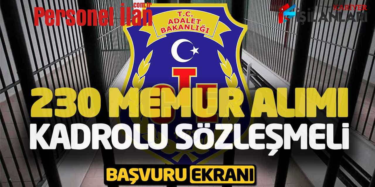 Ceza ve Tevkifevleri 230 Memur Alımı Başvuru Ekranı (CTE Kadrolu Sözleşmeli)