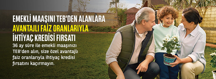 Emeklinin acil nakit ihtiyacına TEB Garanti Aktif Bank yetişti! 10 bin TL ihtiyaç kredisi verecek