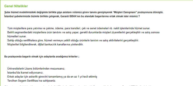Garanti Bankası 8 bin TL maaşla kamu personel alımı yapacak! En az lisans mezunu olmak yetiyor