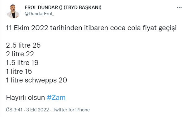 Herkesin tükettiği o içeceğe buz gibi zam geldi! Haftaya 25 TL'den satılacak işte o ürün