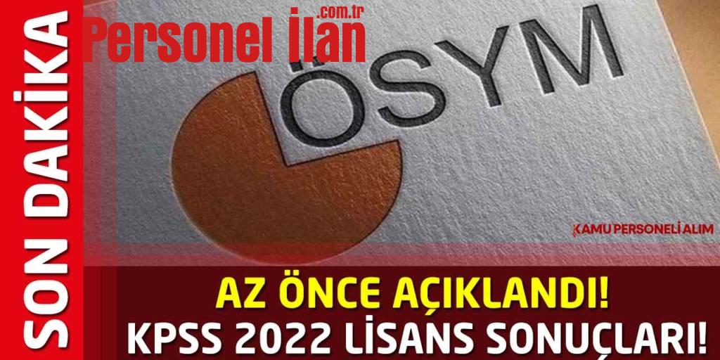 KPSS 2022 Lisans Sonuçları Açıklandı!