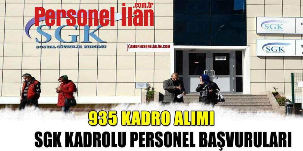 KPSS 2022/2 Kamu Personeli Alımı SGK 935 Kadroları