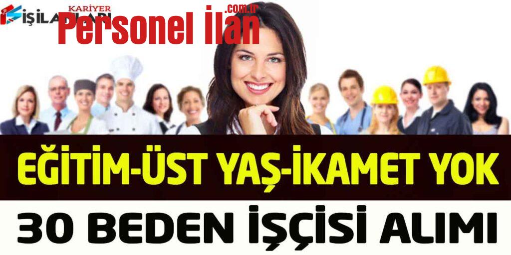 Kamu Kurumu Eğitim Üst Yaş Şartı Olmadan Vasıfsız Beden İşçisi Alımı