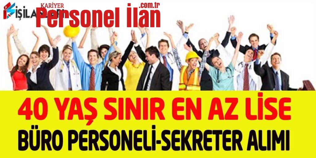 Kamu Kurumu En Az Lise Yönetici Asistanı Büro Personeli Alımı