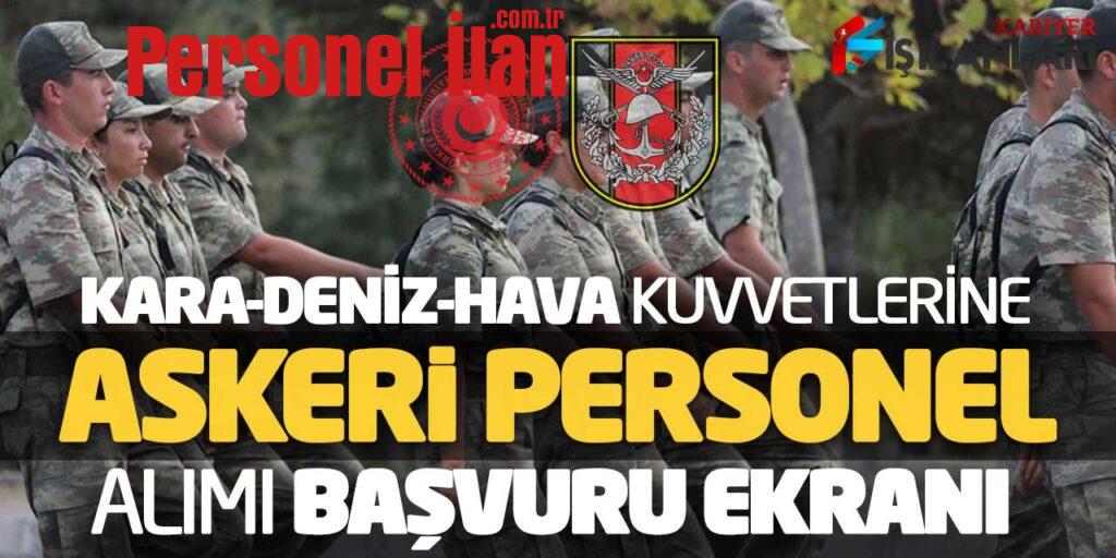Kara Deniz Hava Kuvvetleri Komutanlığı Askeri Personel Alımı Başvuru Ekranı