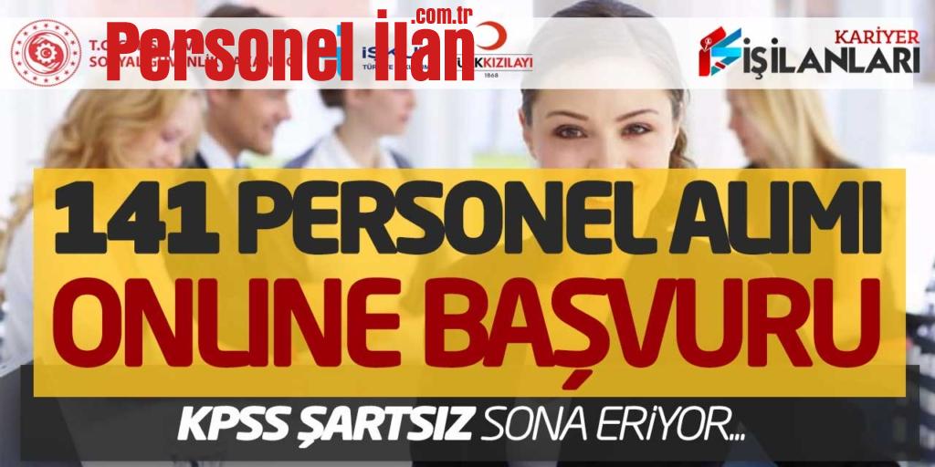 Kızılay’a 141 Personel Alımı Online Başvuruları Sona Eriyor (KPSS Şartsız)