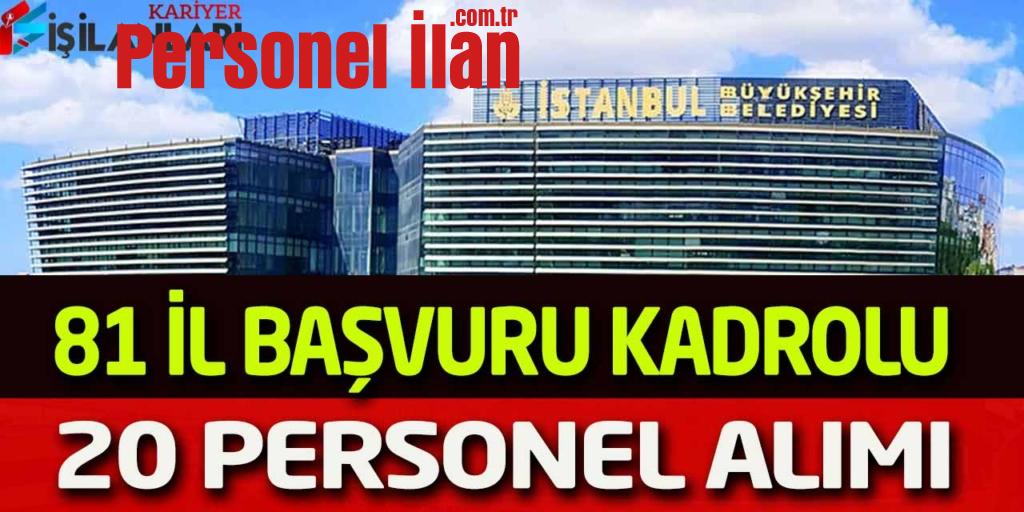 Metro İstanbul 81 İl Başvuru Kadrolu 20 Bakım Personeli Alımı