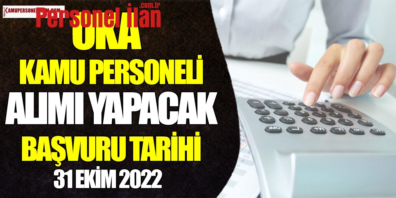 OKA Kamuya Memur Alımı İlanı Verdi 31 Ekim