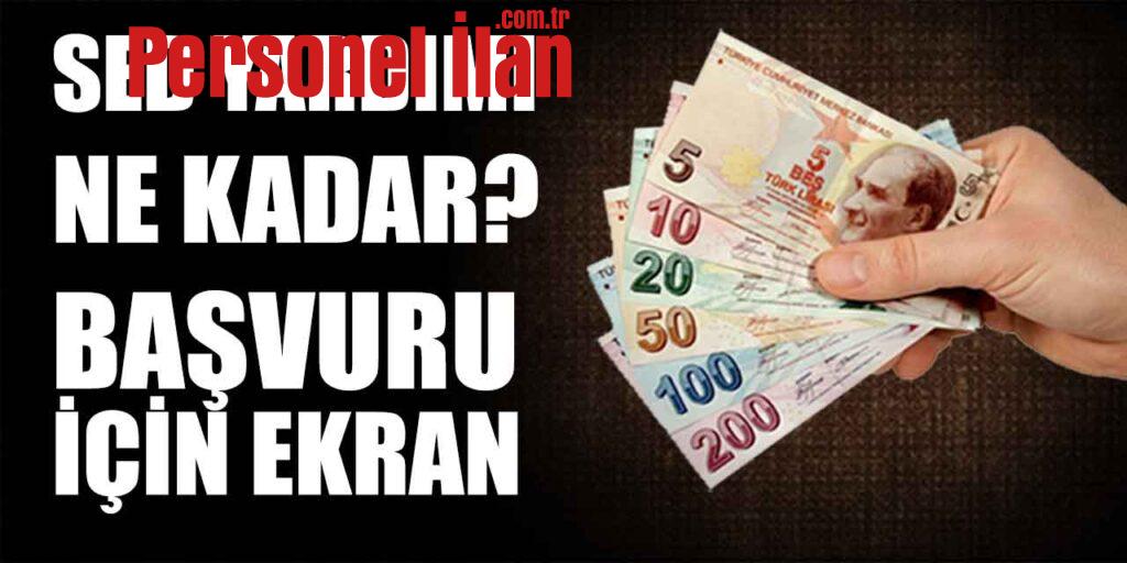 SED Yardım Ücreti Ne Kadar? İşte Başvuru Ekranı