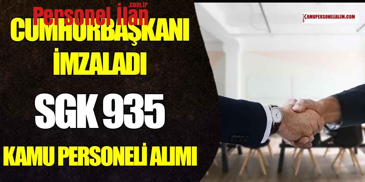 SGK 935 Kamuya Memur Alımı Yapacak